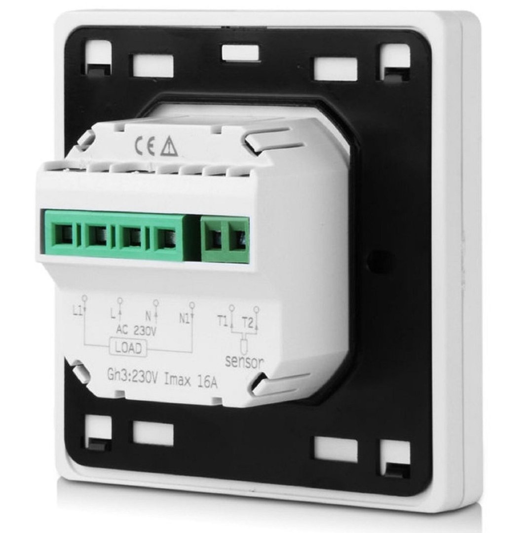 Digital Thermostat Raumthermostat Fußbodenheizung Wandheizung LED weiß 16A DE 