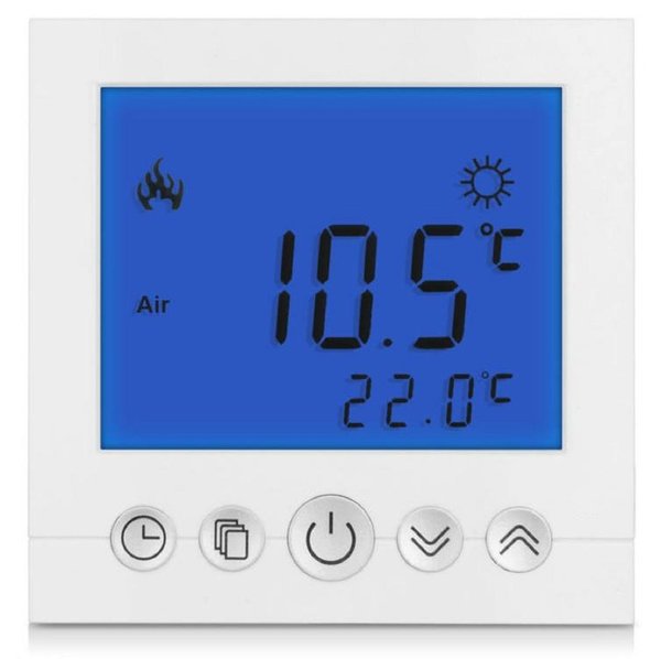 Digital Thermostat Raumthermostat Fußbodenheizung Wandheizung LED blau #a30