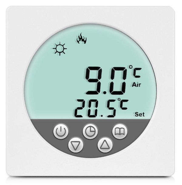 Digital Thermostat Raumthermostat Fußbodenheizung Wandheizung LED weiß #a34