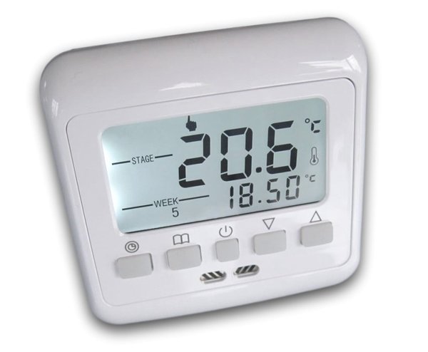 Digital Thermostat Raumthermostat mit Wochenprogramm weiß #831