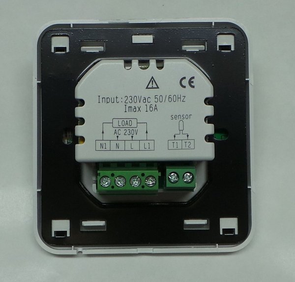 Digital Thermostat LED Touchscreen Raumthermostat schwarz #a61