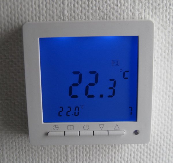 Digital Thermostat Raumthermostat mit Wochenprogramm blau #894