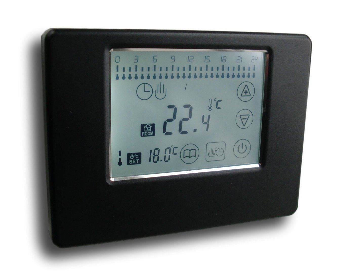 Funk Thermostat Touchscreen Wireless weiß programmierbar #829