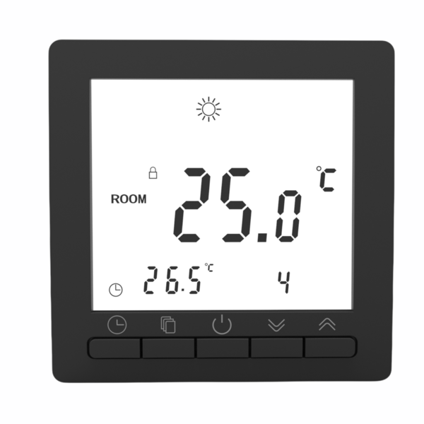 Digital Thermostat Raumthermostat mit Wochenprogramm schwarz #862