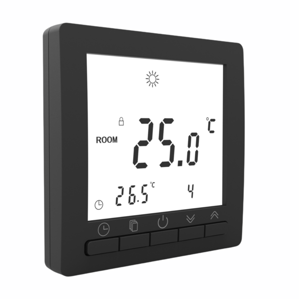 Digital Thermostat Raumthermostat mit Wochenprogramm schwarz #862